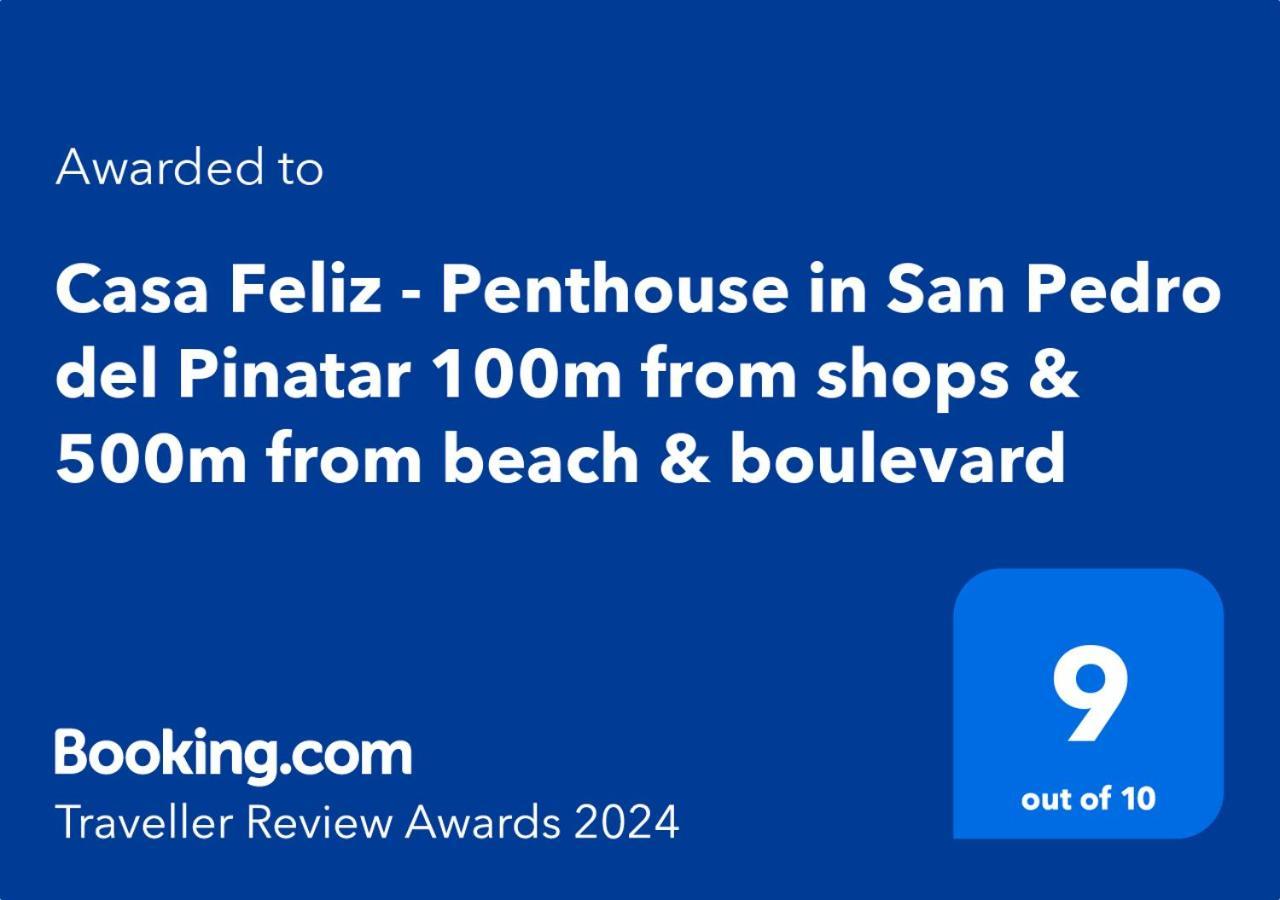 Casa Feliz - Penthouse In San Pedro Del Pinatar 100M From Shops & 500M From Beach & Boulevard Zewnętrze zdjęcie